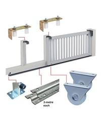 300KG Sliding Gate Kit with TRACKS, WHEELS, STOP, GUIDES