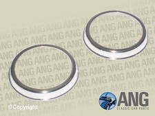 AUSTIN, LEYLAND MINI 59-87 FRONT SIDELIGHT, INDICATOR CHROME BEZELS x 2 (7H5182)