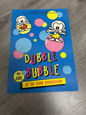 DUBBLE BUBBLE A4 RAVE FLYER JUNE 1992 THE DOME BIRMINGHAM EXCELLENT CONDITION 