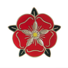 Lancashire Red Rose Pin Badge 