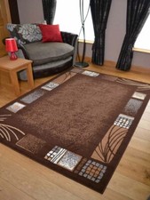 Modern Brown Rug Mat Large