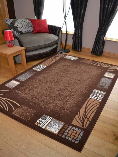 Modern brown rug mat large - modern,
