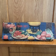 Vintage 70's Fondue Fork Set 6