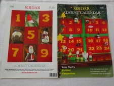 ALAN DART " ADVENT CALENDAR  "  TOY   KNITTING  PATTERN     DK & CHUNKY