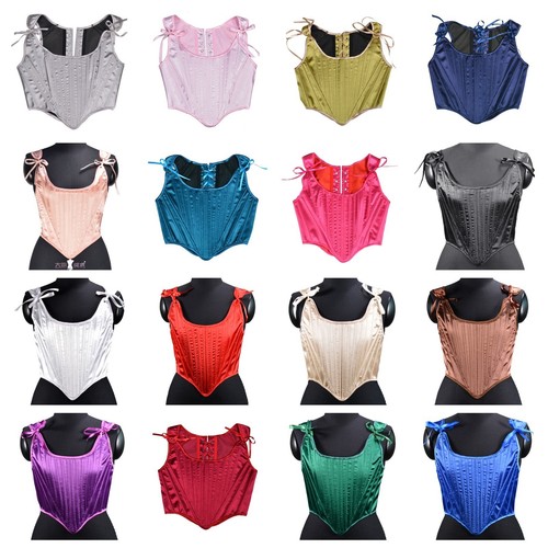 Satin corset tops women - satin,