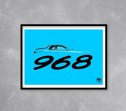 Porsche 968 print - 968, turbo