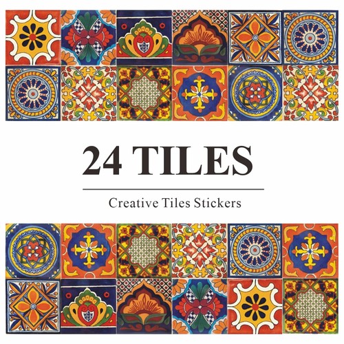24pcs moroccan style - tile, wall
