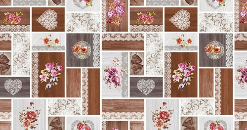 Patchwork white lace - patchwork, hearts