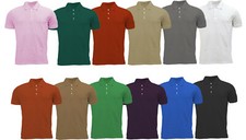 Mens T Shirts Pique Polo Shirt