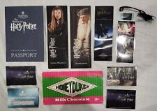 HARRY POTTER BUNDLE. WARNER BRO PASSPORT, FILM CELL, TICKETS 2018, BOOK MARK ETC