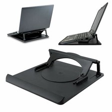 Laptop Table Stand Desk Tray Cooling Holder Adjustable 360° Rotation Swivel Base