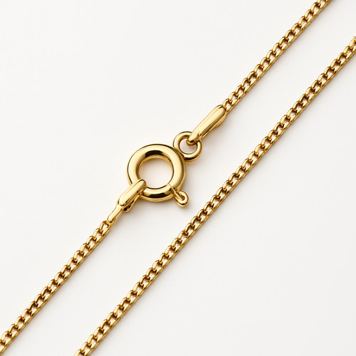 9ct yellow gold - &, curb