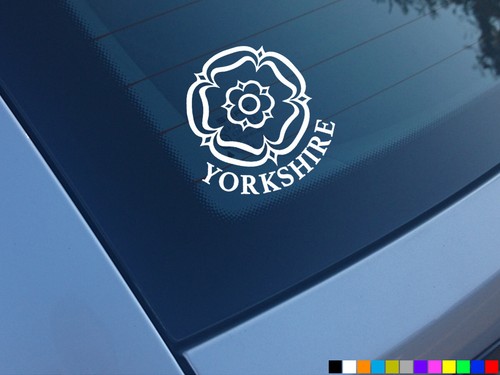 Yorkshire white rose car - yorkshire,