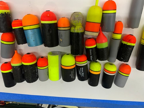 Bobbers misc sizes salmon - sizes,