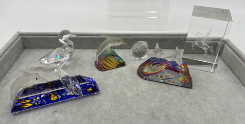 Crystal glass ornaments - glass,