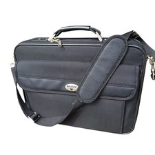 Antler Laptop Travel Bag Case Black Shoulder Strap Padded Luggage Carry on 