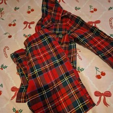Boys Christmas Pyjamas 7-8 traditional style tartan, primark!