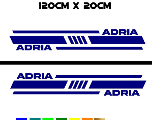 Adria side stripe decal - adria,