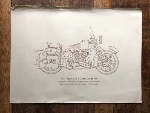 1938 brough superior ss100 - ss100, old