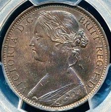 1865 Penny 5 over 3 F51 Rare (R13) UNC MS64RB
