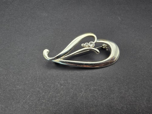 Vintage silver tone - , stylized