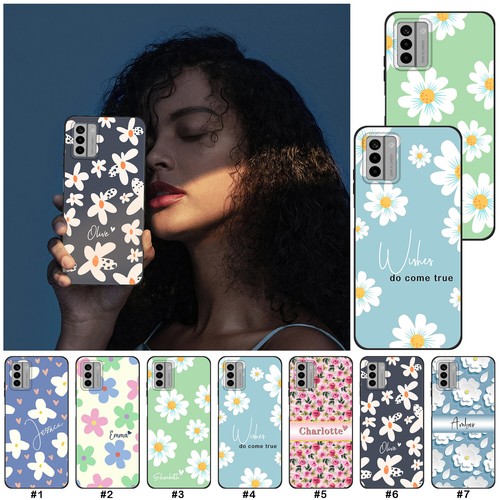 Personalised flower phone case - personalised,