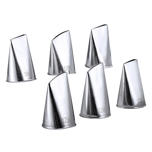 6pcs cake tips piping icing - 6pcs,