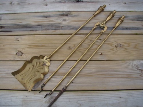 Vintage brass copper set - vintage,