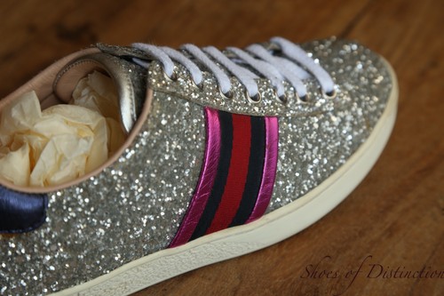Gucci ace glitter - glitter, leather