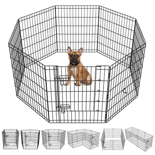 Metal puppy playpen panel - puppy,