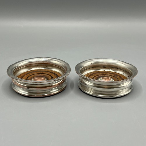 Pair antique silver plated - pair,