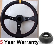LEATHER STEERING WHEEL & BOSS