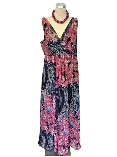 Monsoon navy blue pink - &,