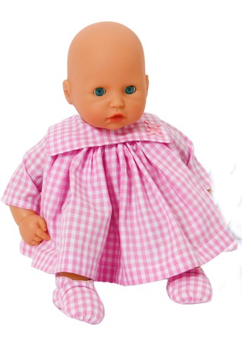 Pink gingham dress set - set,