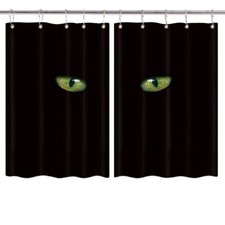 Gothic Home Decor Cat Curtains