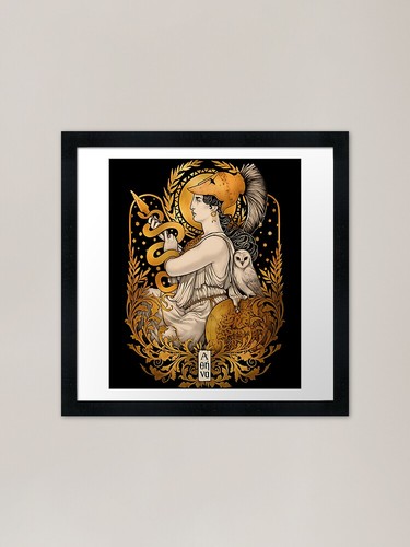 Pallas athena framed - pallas, art