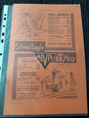 Alvis silver eagle - alvis,