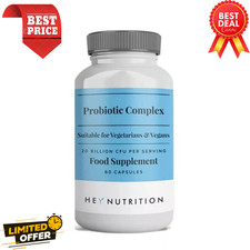 HEY NUTRITION PROBIOTIC COMPLEX 20 BILLION CFU 60 CAPSULES FAST/TRACKED DELIVERY