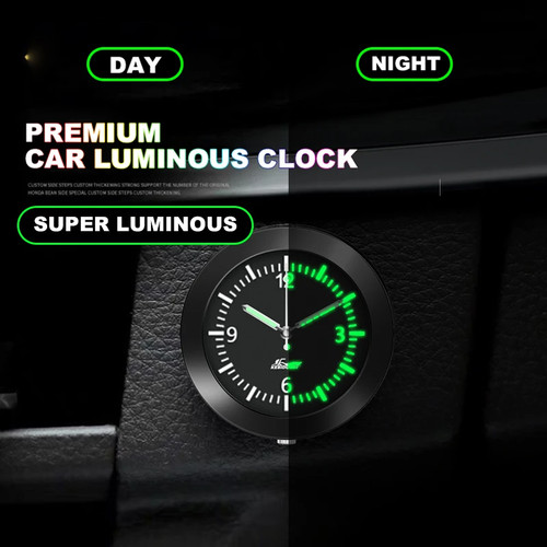 Luminous car dashboard - car, clock