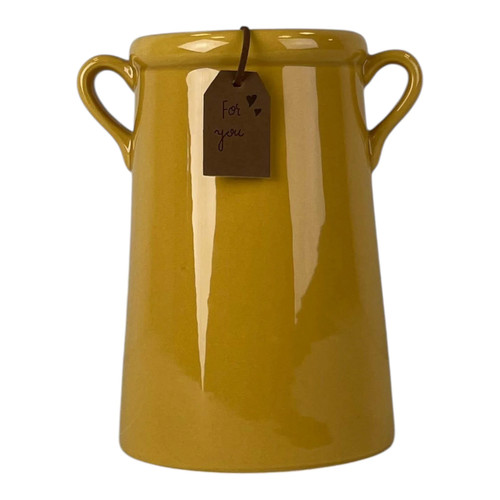 Burnt yellow for you - "for, vase