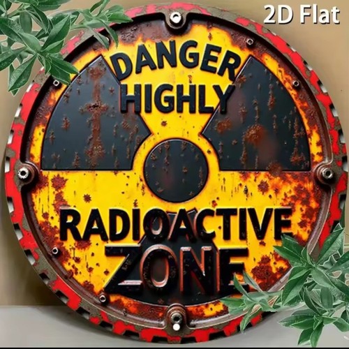 Radioactive zone sign vintage - radioactive,