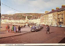 Aberystwyth, The Promenade, Wales, Postcard 1974.