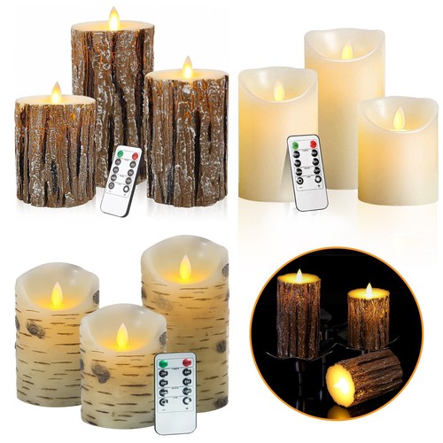 Set led flameless pillar - led,
