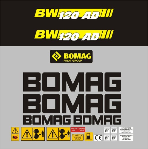 Bomag bw120ad roller - bomag, decal
