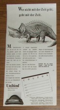 Rare Advertising UNIBIND - The Binding System of Our Time - Dinosaur #1 1990