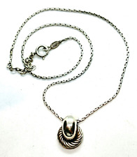 Vintage GROSSE Germany Sterling Silver Necklace  - 9.2 grams