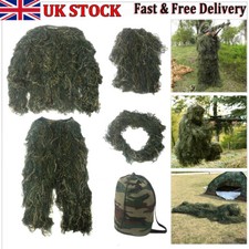 Camouflage Ghillie Suit Woodland Hunting Camo Ghillie Burlap Suit For Adult