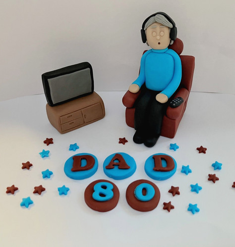 Handmade edible sleeping man - edible,
