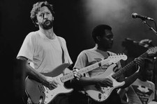 Guitarists Eric Clapton and