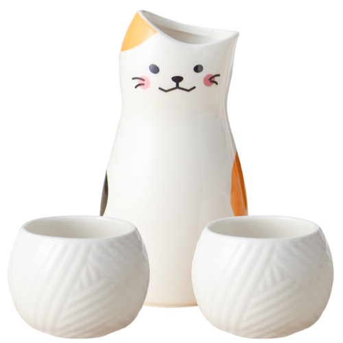 Set ceramic sake and cup - set,